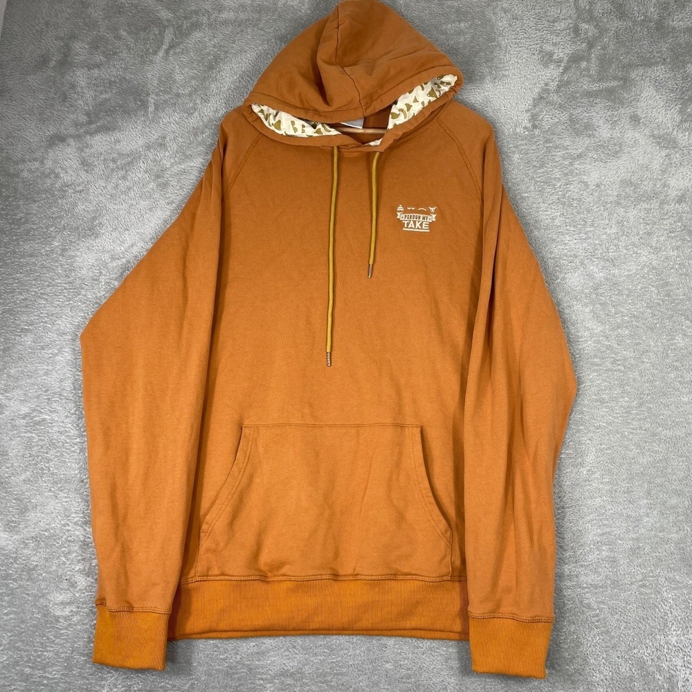 Pardon My Take Hoodie Mens 2XL Orange Barstool Sports PMT Podcast Big Cat